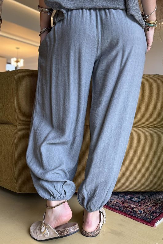 Basso Shirring Genie Pant Slate